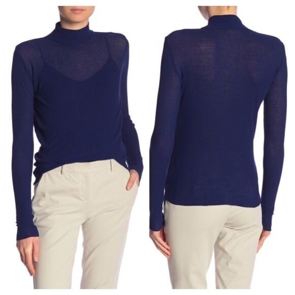 Vince Long Sleeve Solid Turtleneck Size Medium - Picture 1 of 9